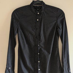 [EUC] TOMMY HILFIGER Ruched collar button-down shirt